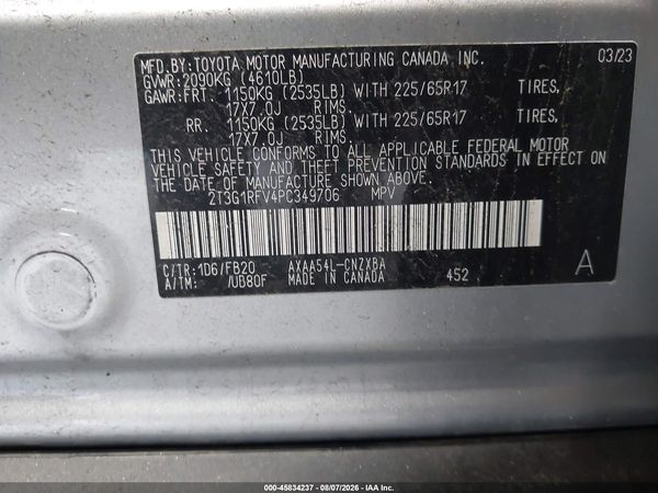 2023 TOYOTA RAV4 LE