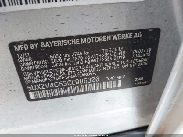 2012 BMW X5