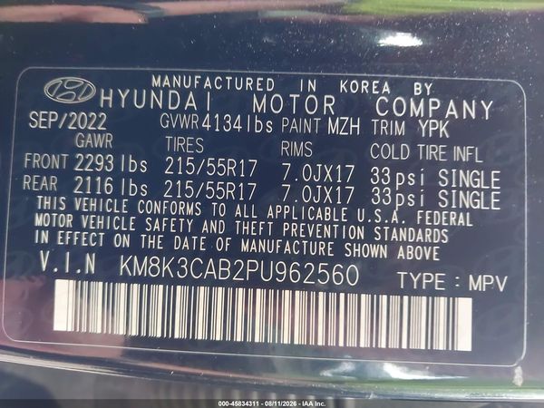 2023 HYUNDAI KONA SEL