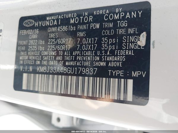 2016 HYUNDAI TUCSON SE
