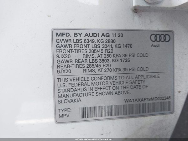 2021 AUDI Q7
