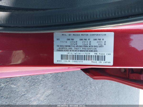 2017 MAZDA MAZDA6 GRAND TOURING