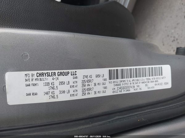 2014 DODGE GRAND CARAVAN SE 30TH ANNIVERSARY