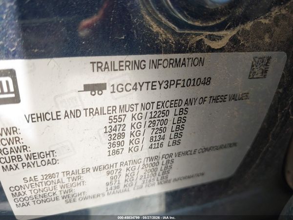 2023 CHEVROLET SILVERADO 3500HD 4WD  LONG BED LT — I9