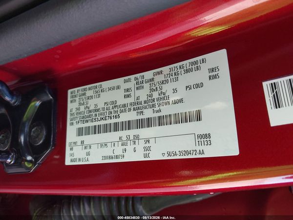 2018 FORD F-150 XLT