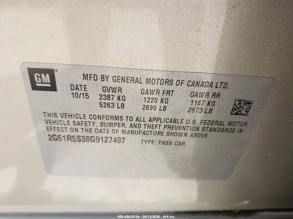 2016 CADILLAC XTS PREMIUM COLLECTION