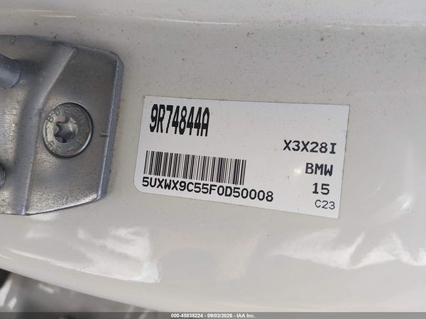 2015 BMW X3 XDRIVE28I — I9