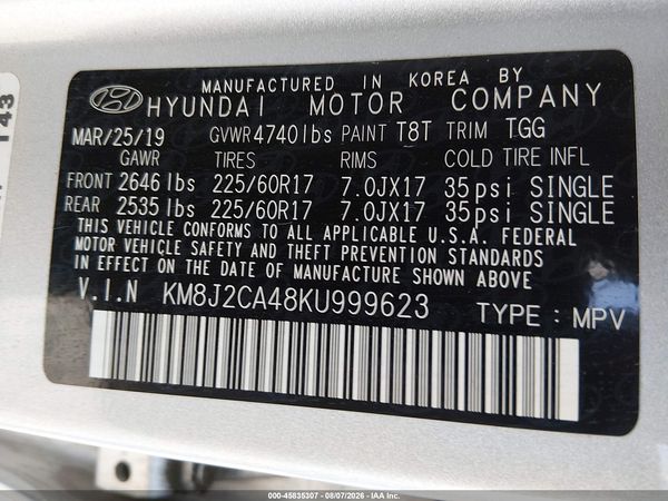 2019 HYUNDAI TUCSON SE