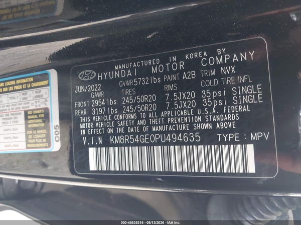 2023 HYUNDAI PALISADE LIMITED