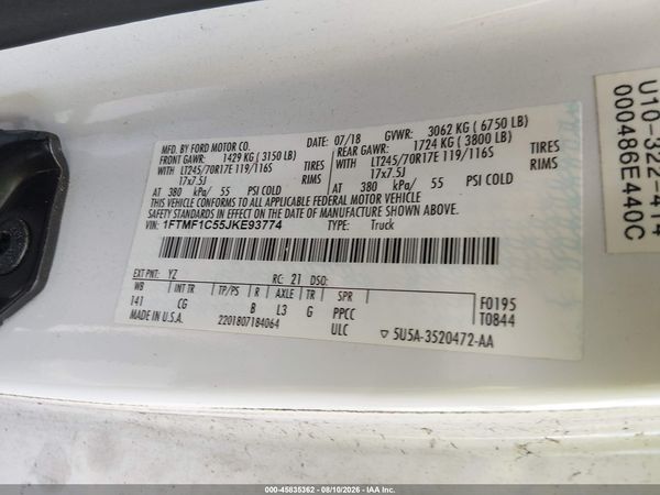 2018 FORD F-150 XL