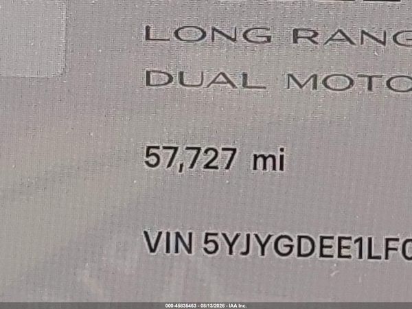 2020 TESLA MODEL Y