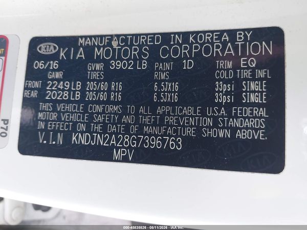 2016 KIA SOUL Plus