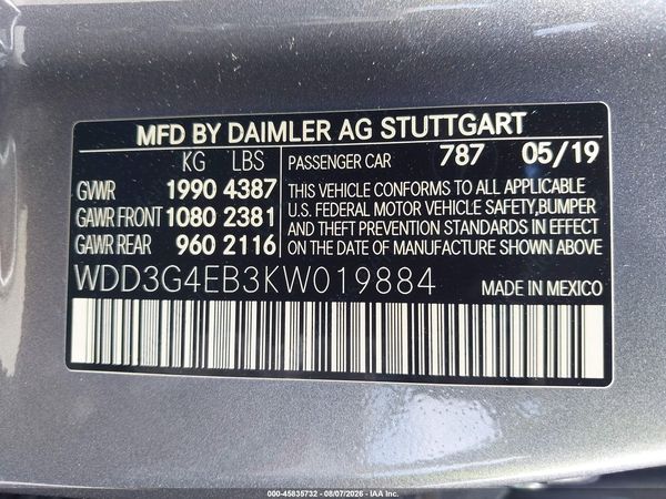 2019 MERCEDES-BENZ A 220 A220