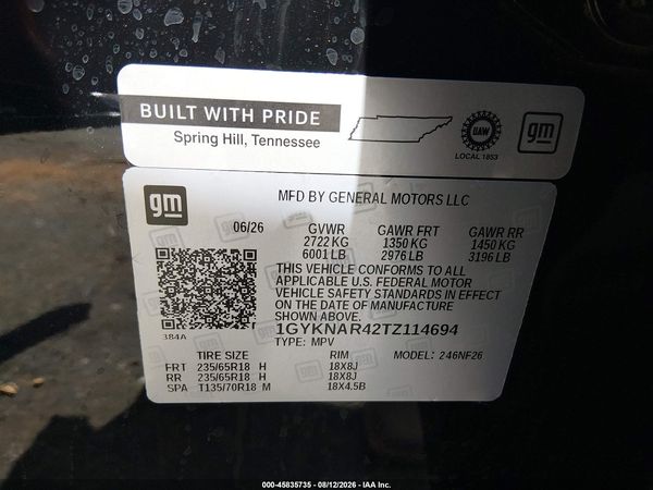2026 CADILLAC XT5 LUXURY FWD