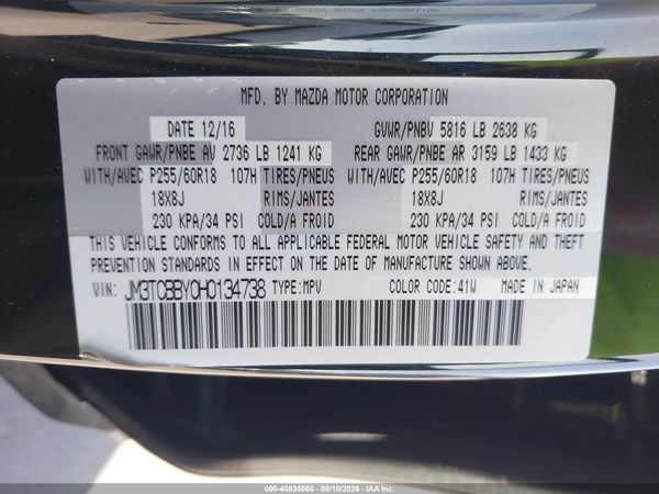 2017 MAZDA CX-9 SPORT
