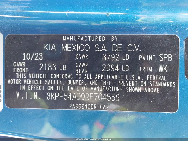 2024 KIA FORTE GT-LINE