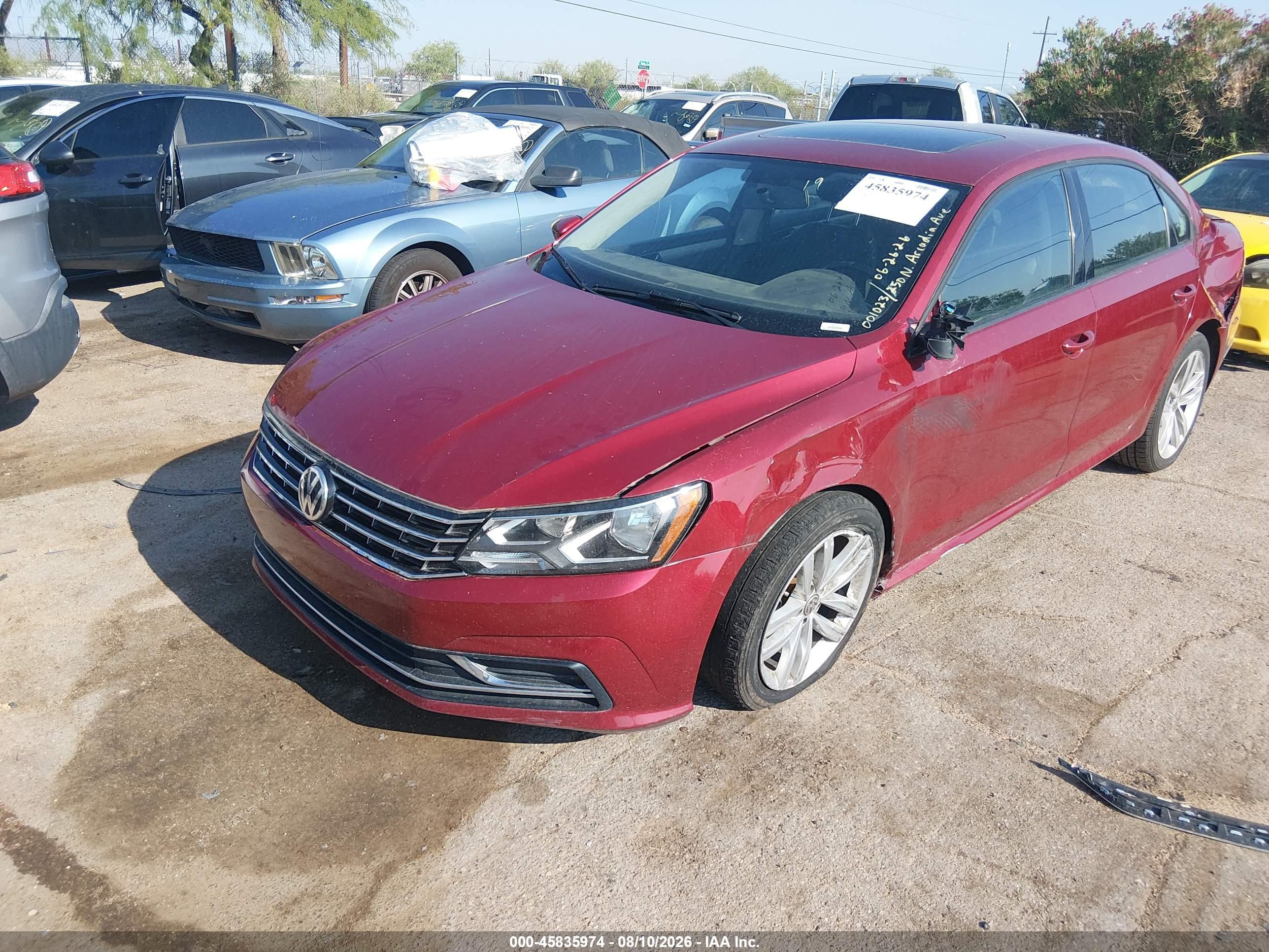 2019 VOLKSWAGEN PASSAT 2.0T WOLFSBURG EDITION — I2