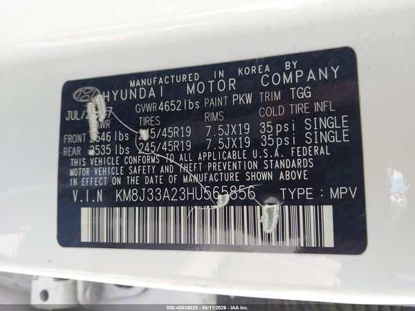 2017 HYUNDAI TUCSON VALUE