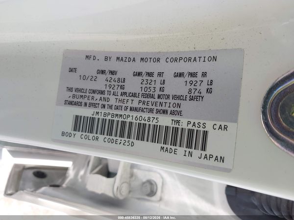 2023 MAZDA MAZDA3 2.5 S PREMIUM
