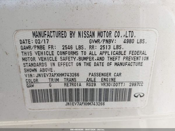 2017 INFINITI Q50 3.0T PREMIUM
