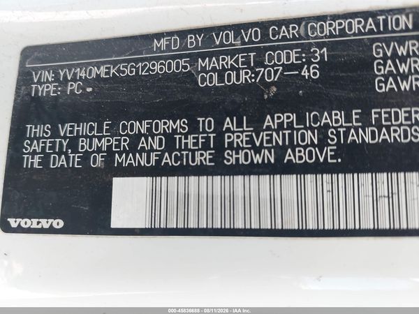 2016 VOLVO V60 T5 DRIVE-E PREMIER