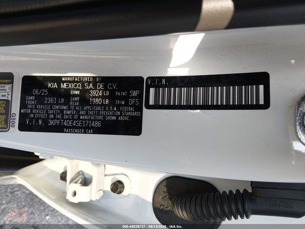 2025 KIA K4 LXS