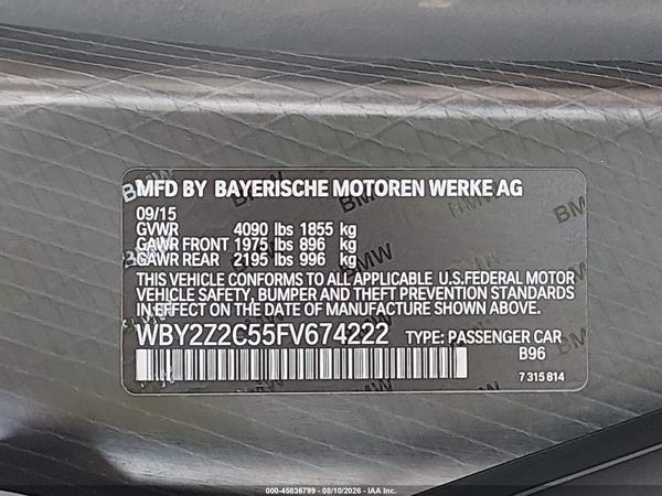 2015 BMW I8