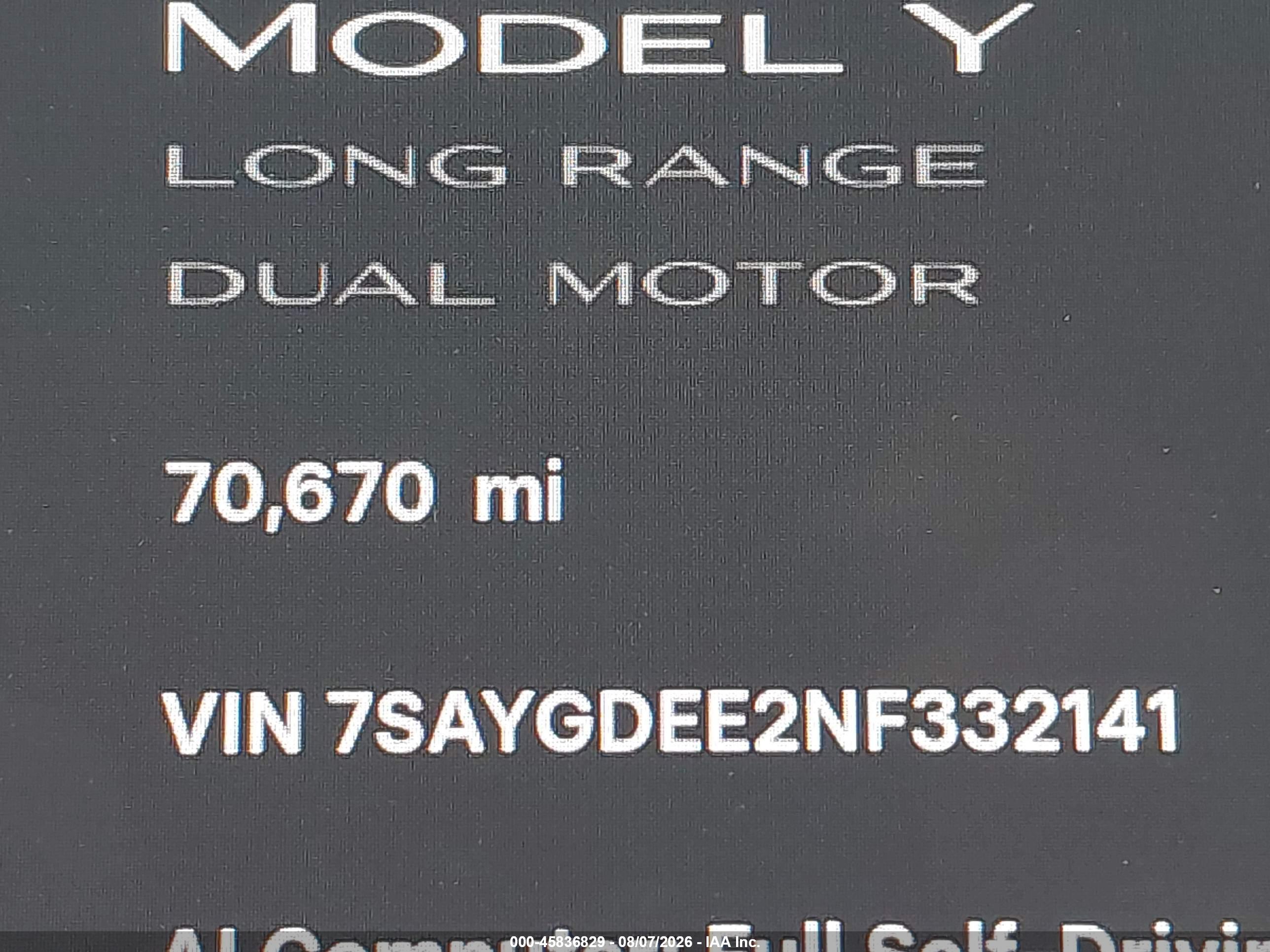 2022 TESLA MODEL Y