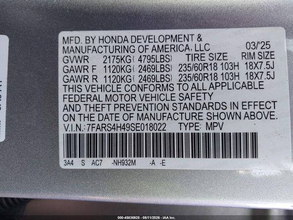 2025 HONDA CR-V EX AWD