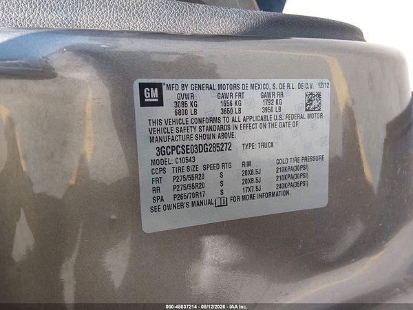 2013 CHEVROLET SILVERADO C1500 LT — I9