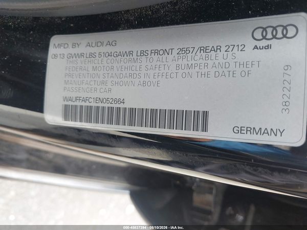 2014 AUDI A6 2.0T PREMIUM