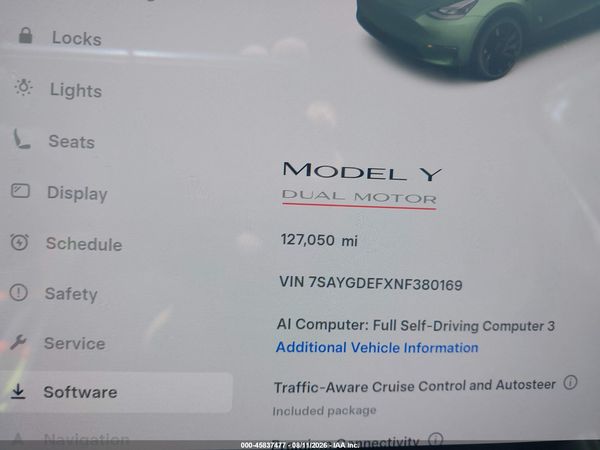 2022 TESLA MODEL Y