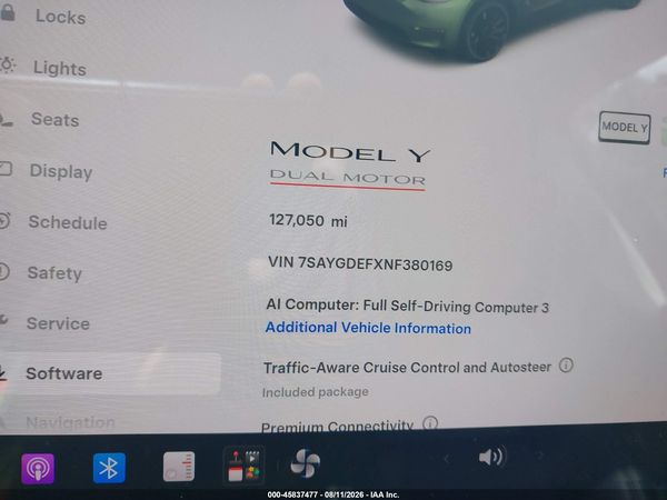 2022 TESLA MODEL Y