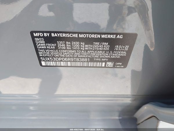 2024 BMW X3 XDRIVE30I