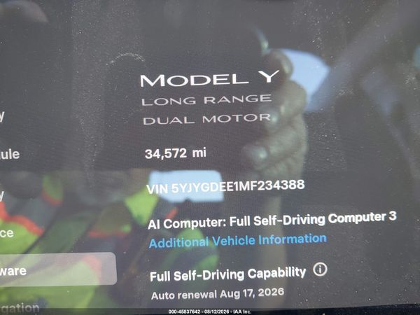2021 TESLA MODEL Y