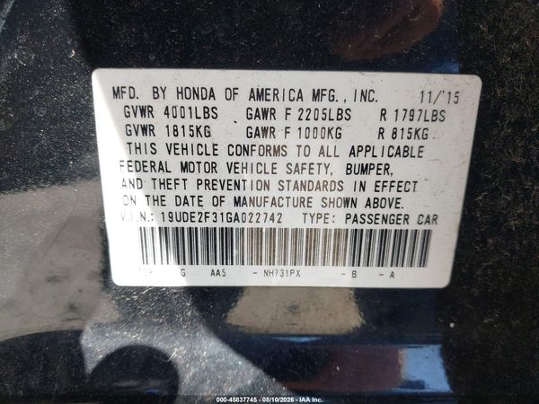 2016 ACURA ILX