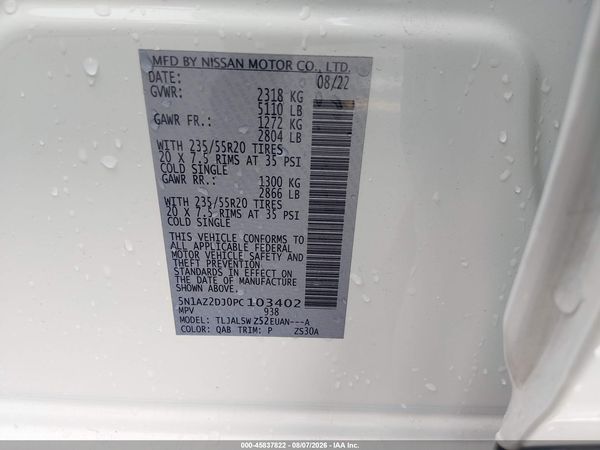2023 NISSAN MURANO PLATINUM FWD