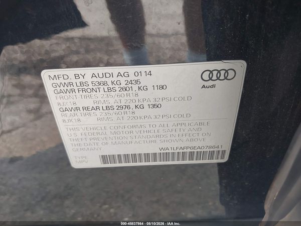 2014 AUDI Q5 2.0T PREMIUM