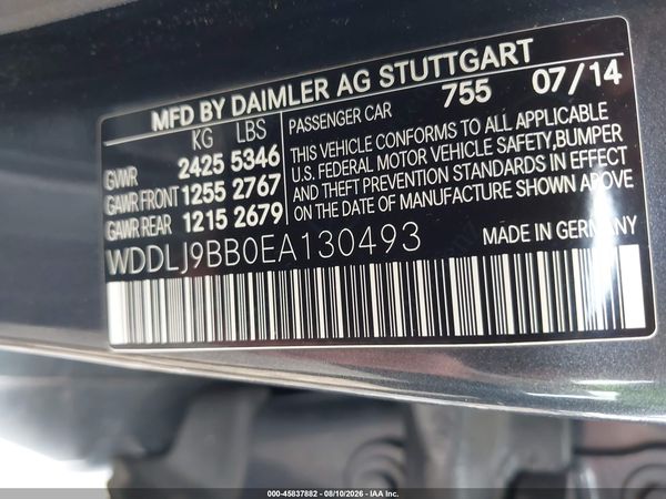 2014 MERCEDES-BENZ CLS 550 4MATIC