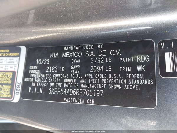 2024 KIA FORTE GT-LINE