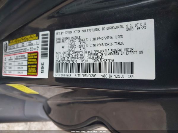 2023 TOYOTA TACOMA SR