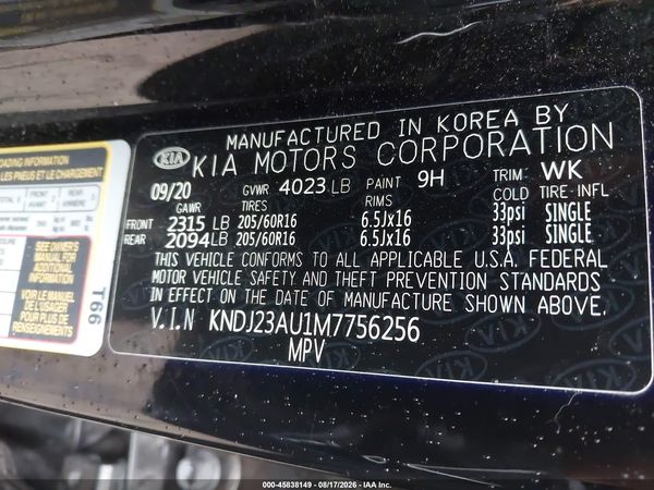2021 KIA SOUL LX