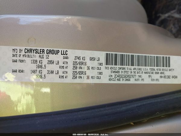 2013 DODGE GRAND CARAVAN SXT