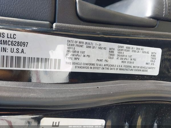 2021 JEEP GRAND CHEROKEE LIMITED