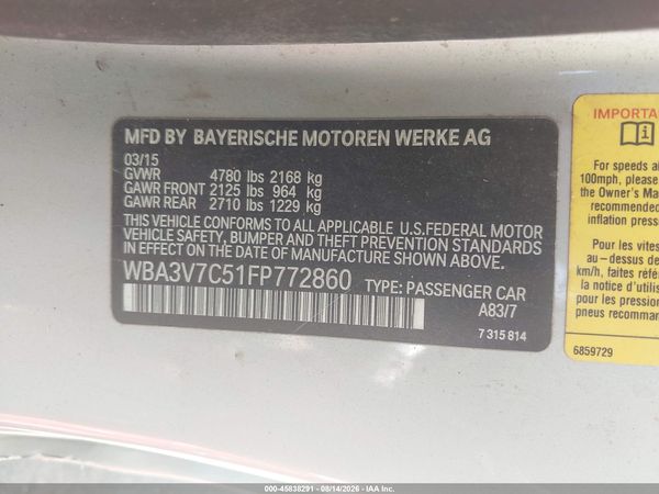 2015 BMW 428I