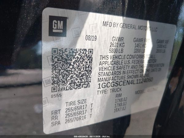 2020 CHEVROLET COLORADO 2WD  SHORT BOX LT — I9