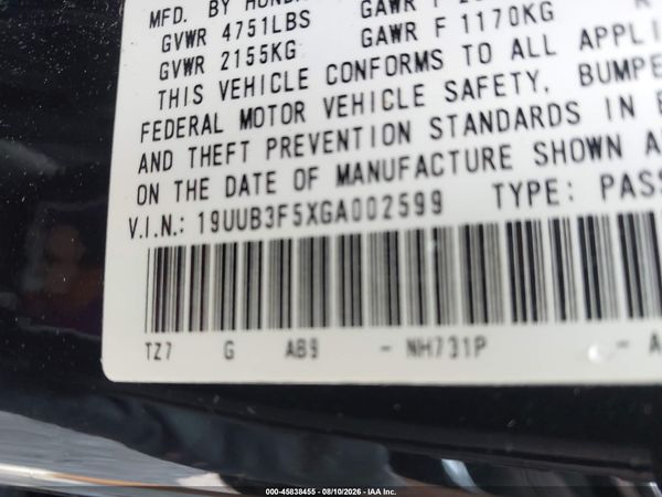 2016 ACURA TLX V6 TECH