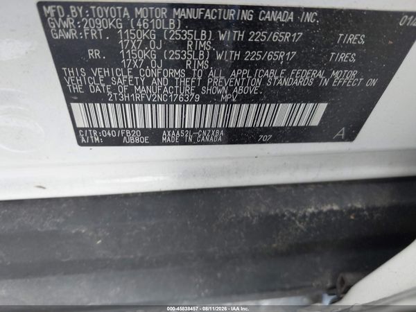 2022 TOYOTA RAV4 LE