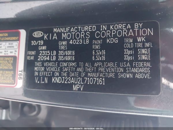 2020 KIA SOUL LX