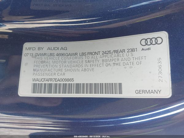 2014 AUDI A5 2.0T PREMIUM
